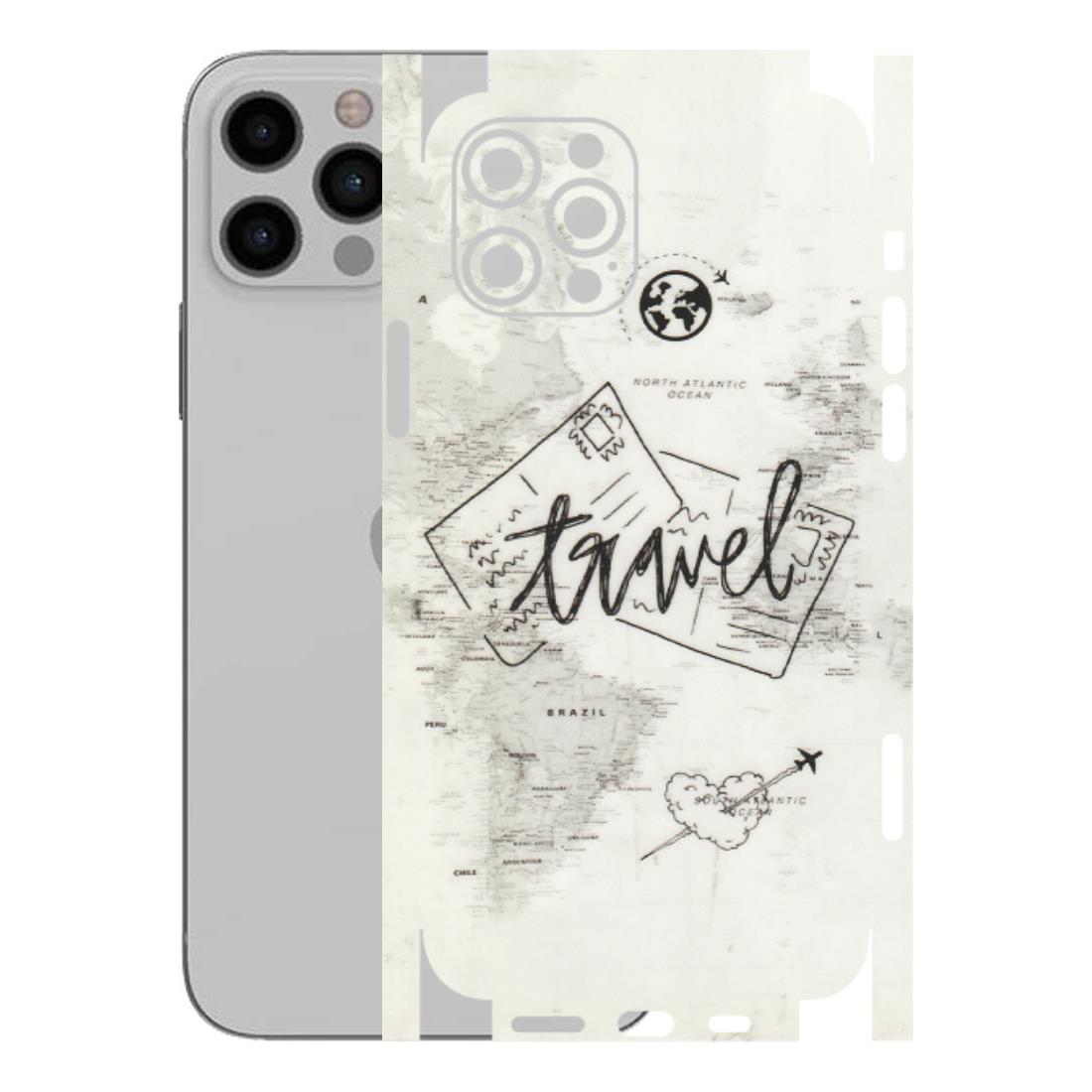Apple iPhone Skins (All Models) - Travel Ticket - Transparent Finish (T-06) iPhone 12 Pro