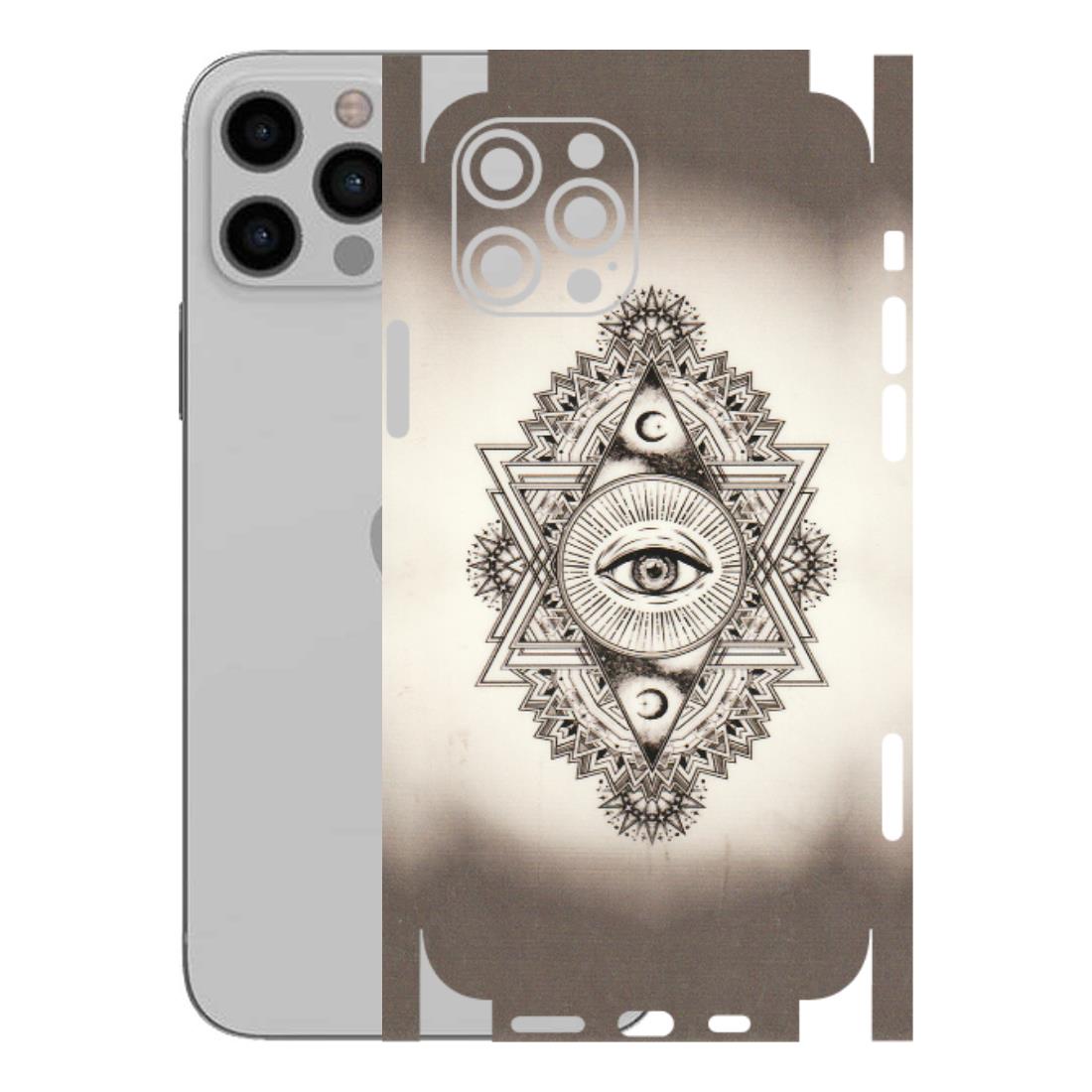 Apple iPhone Skins (All Models) - Illuminati Great Eye - Transparent Finish (T-14) iPhone 12 Pro