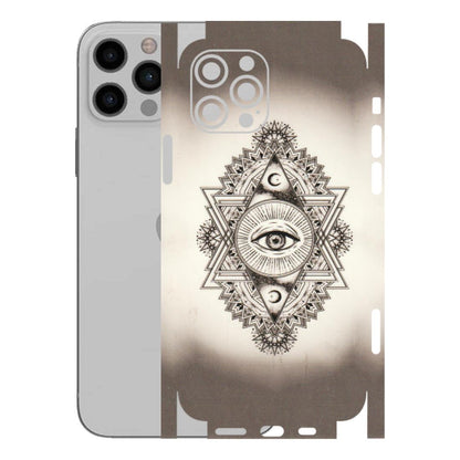 Apple iPhone Skins (All Models) - Illuminati Great Eye - Transparent Finish (T-14) iPhone 12 Pro