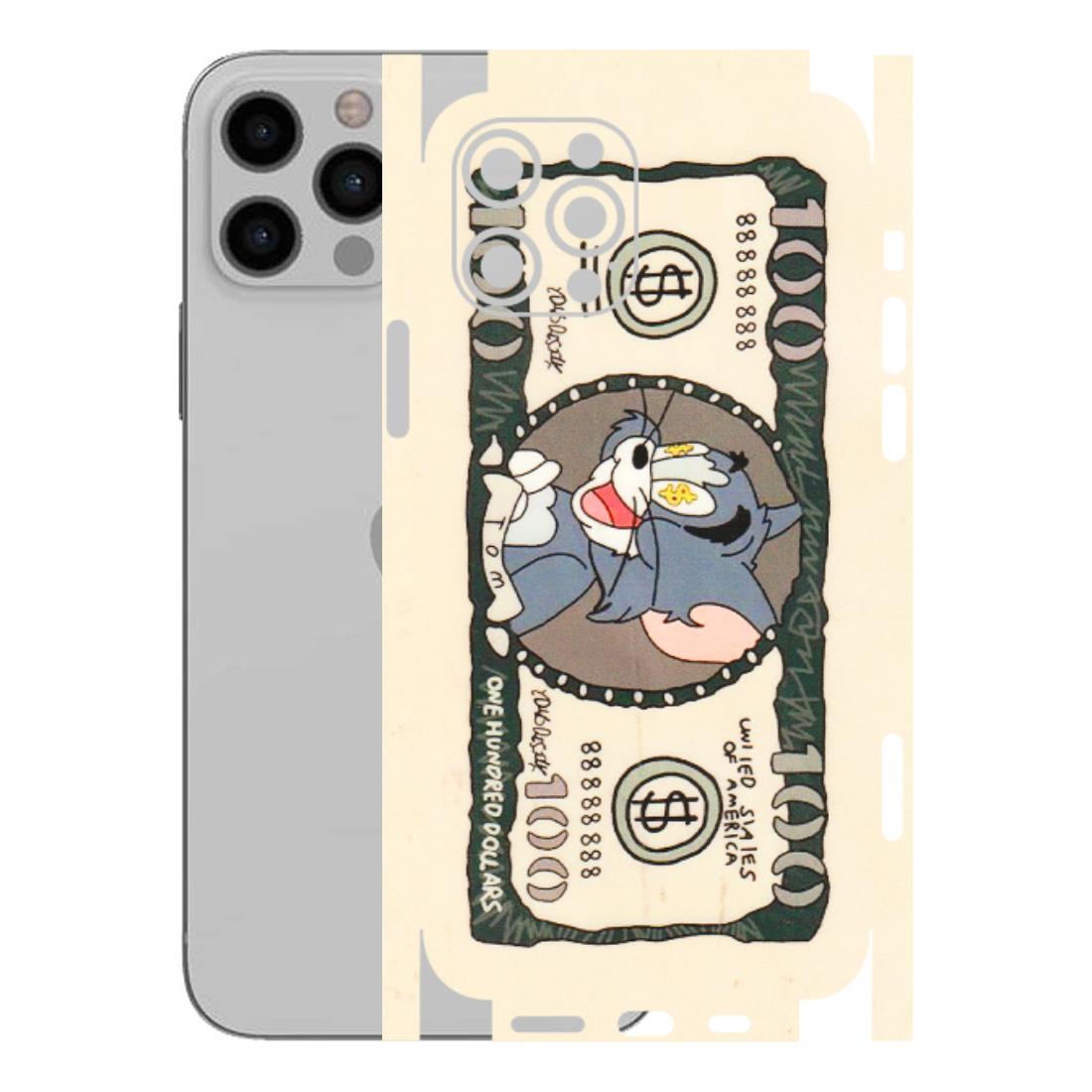 Apple iPhone Skins (All Models) - One Hundred Dollar Tom - Transparent Finish (T-16) iPhone 12 Pro