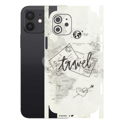 Apple iPhone Skins (All Models) - Travel Ticket - Transparent Finish (T-06) iPhone 12