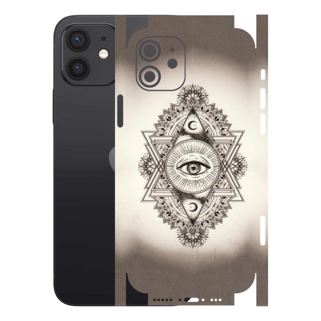Apple iPhone Skins (All Models) - Illuminati Great Eye - Transparent Finish (T-14) iPhone 12