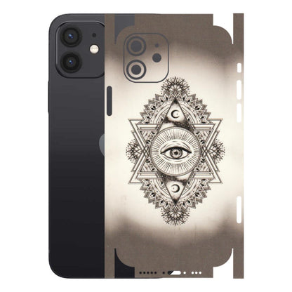 Apple iPhone Skins (All Models) - Illuminati Great Eye - Transparent Finish (T-14) iPhone 12
