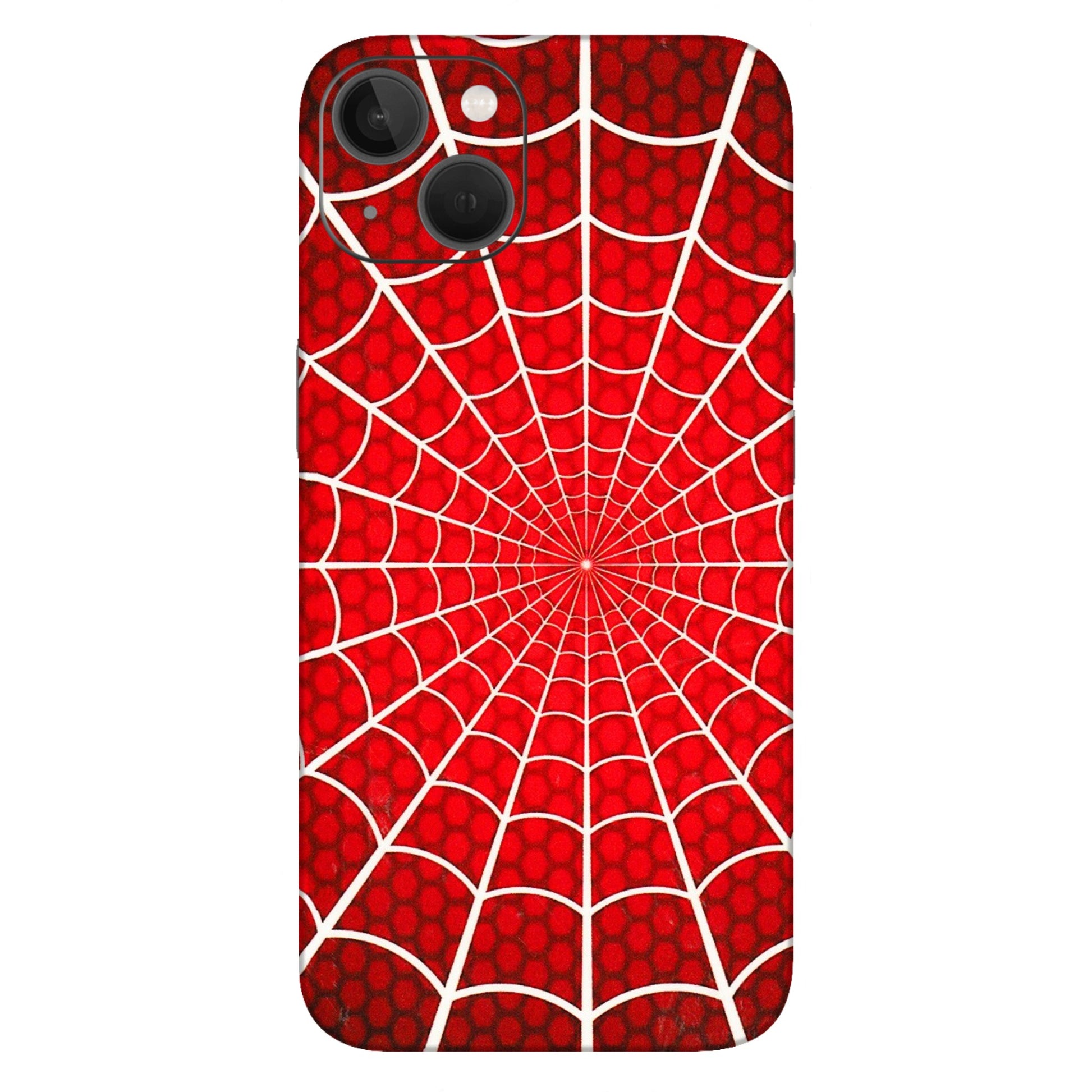 Apple iPhone Skins (All Models) - Classic Spidey Web - 3D Embossed Finish (L-115) iPhone 13