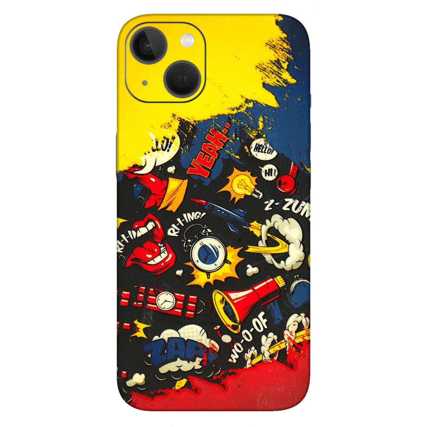 Apple iPhone Skins (All Models) - Pacific Doodle Art - 3D Embossed Finish (L-120) iPhone 13