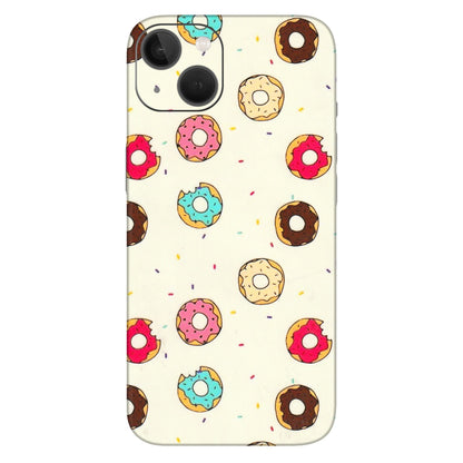 Apple iPhone Skins (All Models) - Mini Donuts Doodle Art - 3D Embossed Finish (L-122) iPhone 13