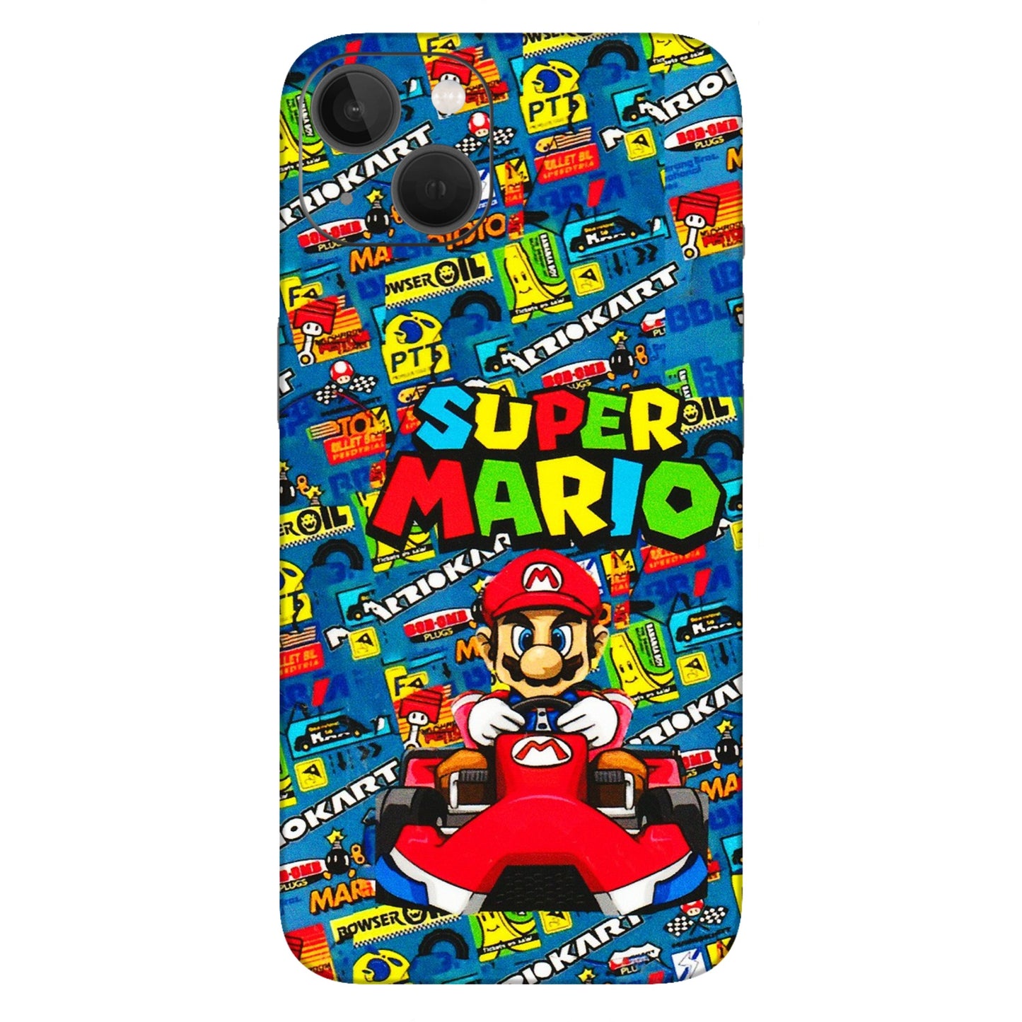 Apple iPhone Skins (All Models) - Super Mario Kart - 3D Embossed Finish (L-140) iPhone 13