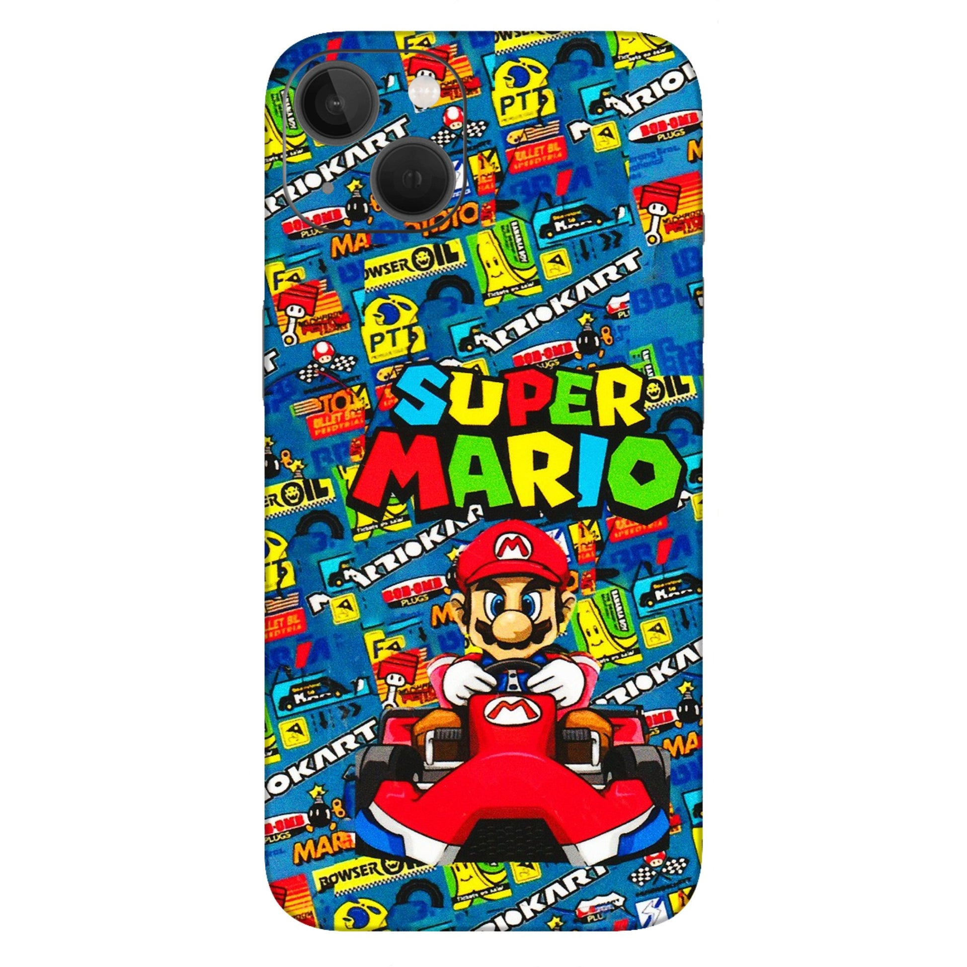 Apple iPhone Skins (All Models) - Super Mario Kart - 3D Embossed Finish (L-140) iPhone 13