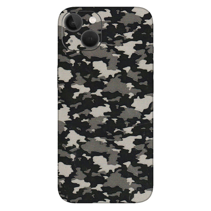 Apple iPhone Skins (All Models) - Black/Grey Camoflaunge - 3D Embossed Finish (L-142) iPhone 13