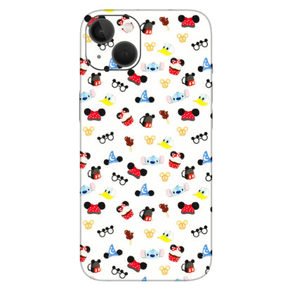 Apple iPhone Skins (All Models) - Minnie Mouse & Donald Doodles s - 3D Embossed Finish (L-194) iPhone 13