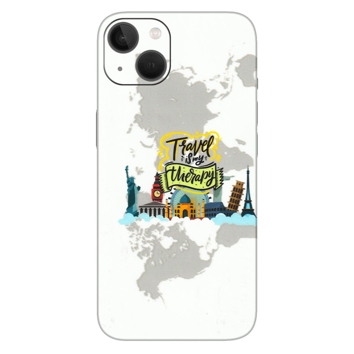 Apple iPhone Skins (All Models) - Travel Therapy - 3D Embossed Finish (L-199) iPhone 13