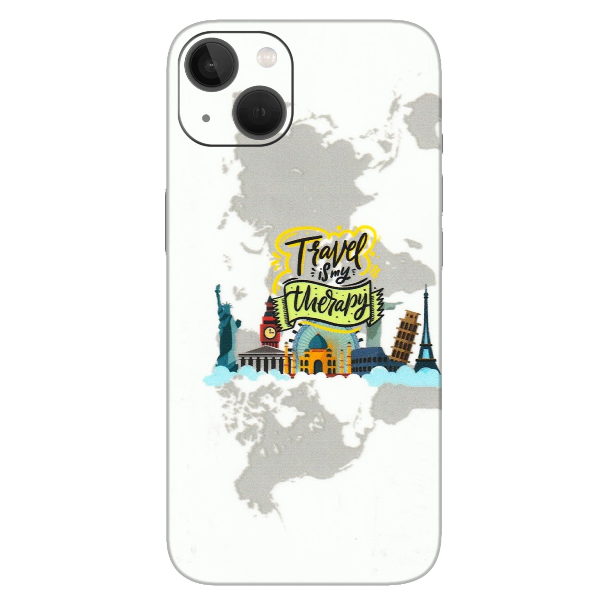Apple iPhone Skins (All Models) - Travel Therapy - 3D Embossed Finish (L-199) iPhone 13
