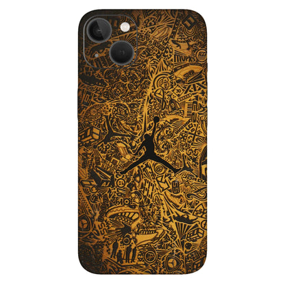 Apple iPhone Skins (All Models) - Premium Gold Basketball Player - 3D Embossed Finish (L-236) iPhone 13