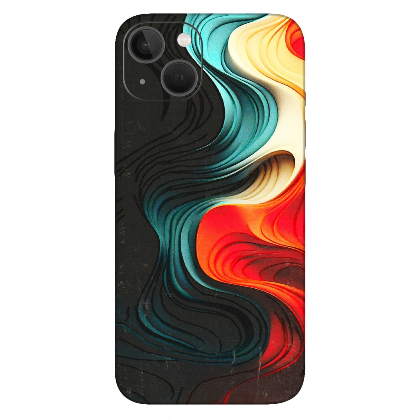 Apple iPhone Skins (All Models) - The Silky Swirl - 3D Embossed Finish (L-240) iPhone 13
