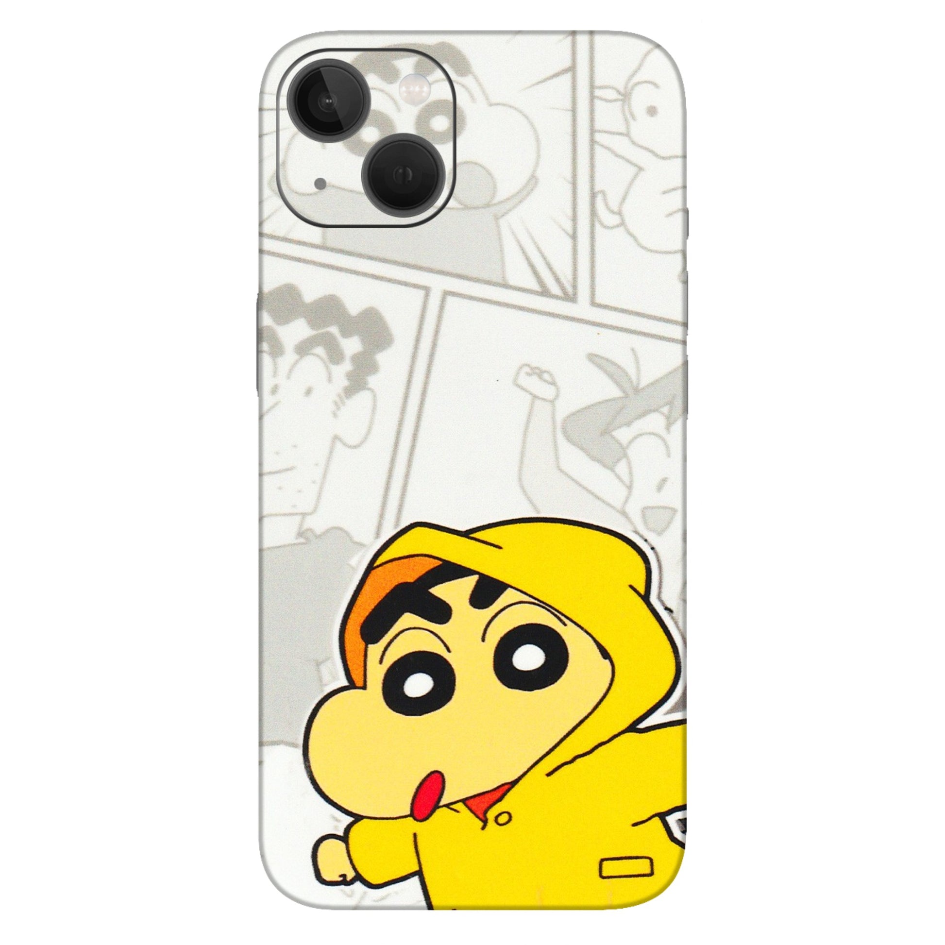 Apple iPhone Skins (All Models) - Yellow Shinchan Comic - 3D Embossed Finish (L-246) iPhone 13