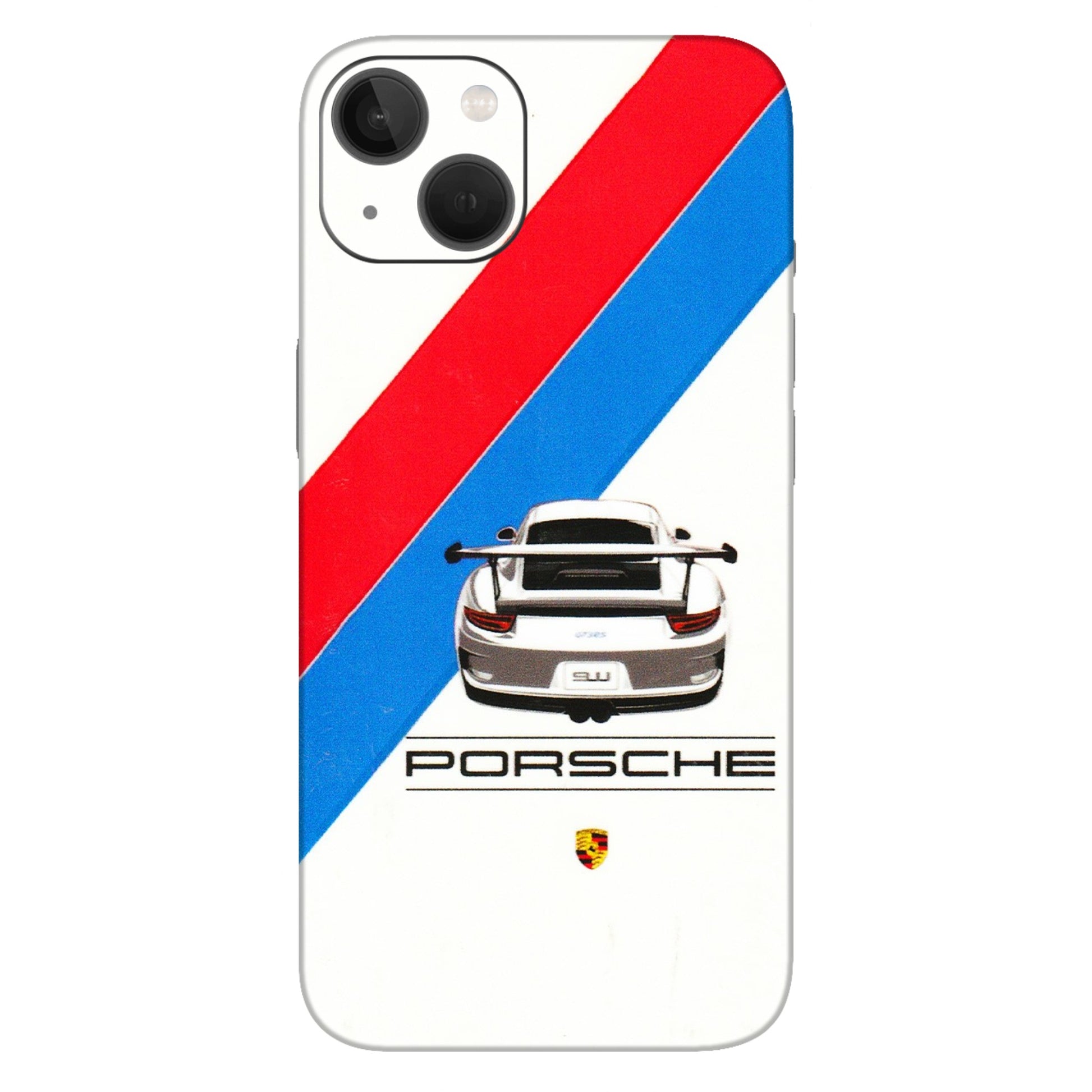 Apple iPhone Skins (All Models) - Porche Car Sober Logo - 3D Embossed Finish (L-248) iPhone 13