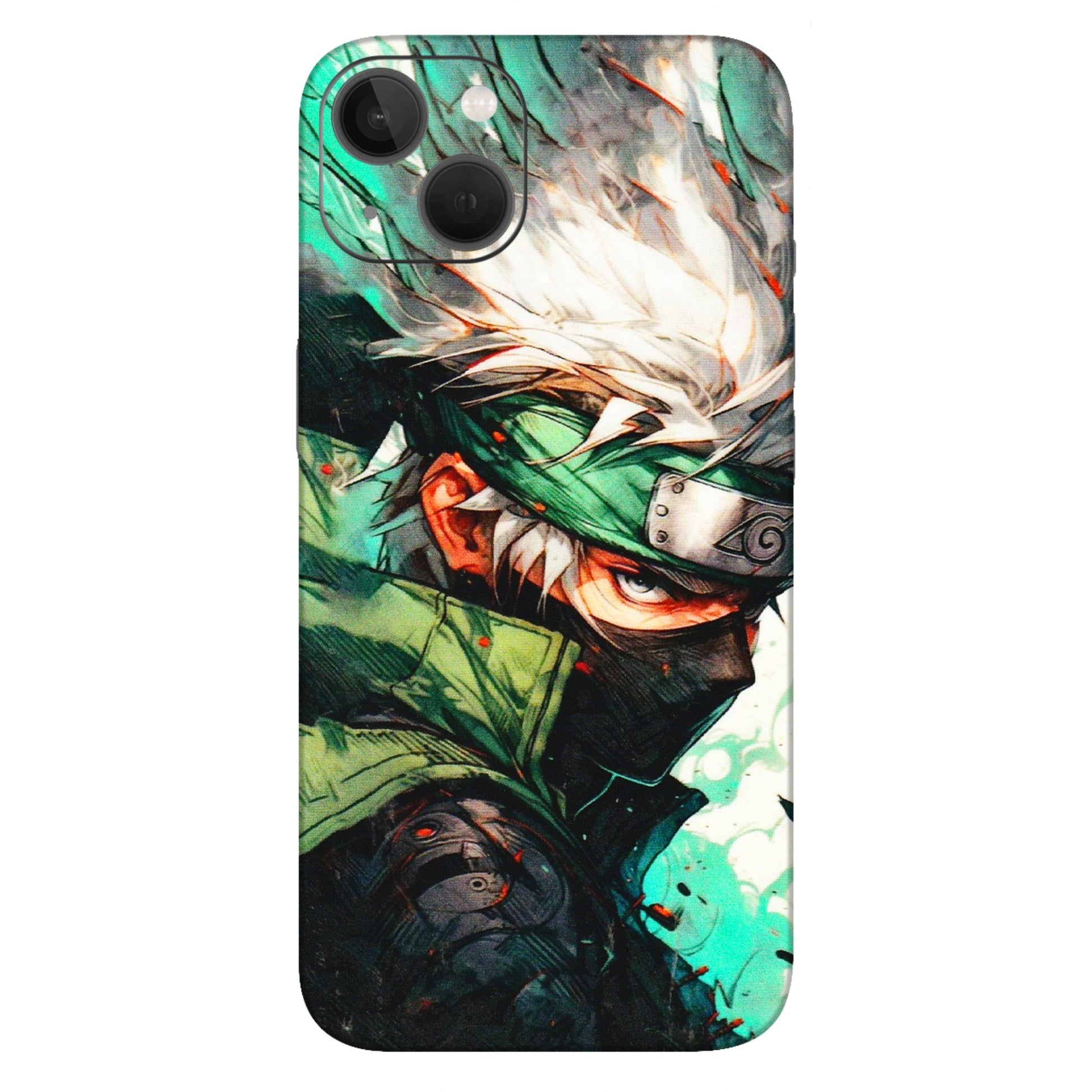 Apple iPhone Skins (All Models) - Kakashi Side Profile - 3D Embossed Finish (L-249) iPhone 13