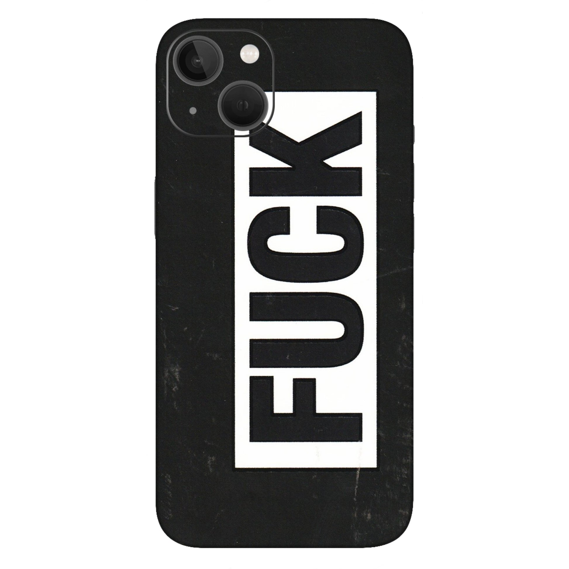 Apple iPhone Skins (All Models) - The F Word - 3D Embossed Finish (L-255) iPhone 13