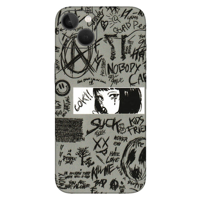 Apple iPhone Skins (All Models) - Never Have Love Anime - 3D Embossed Finish (L-260) iPhone 13