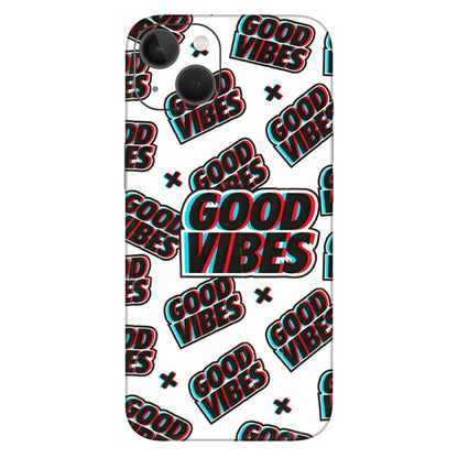 Apple iPhone Skins (All Models) - Good Vibes - 3D Embossed Finish (L-282) iPhone 13