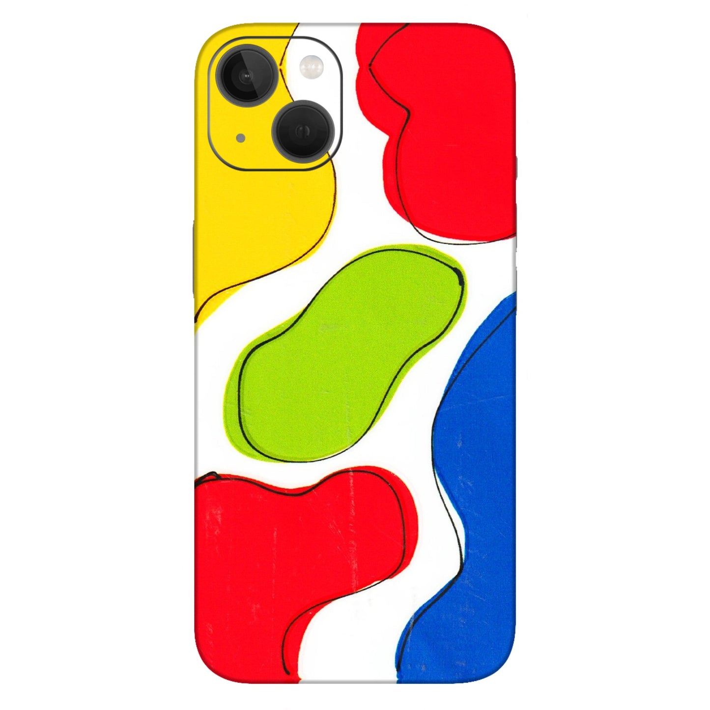 Apple iPhone Skins (All Models) - RGB Colour Paint - 3D Embossed Finish (L-284) iPhone 13