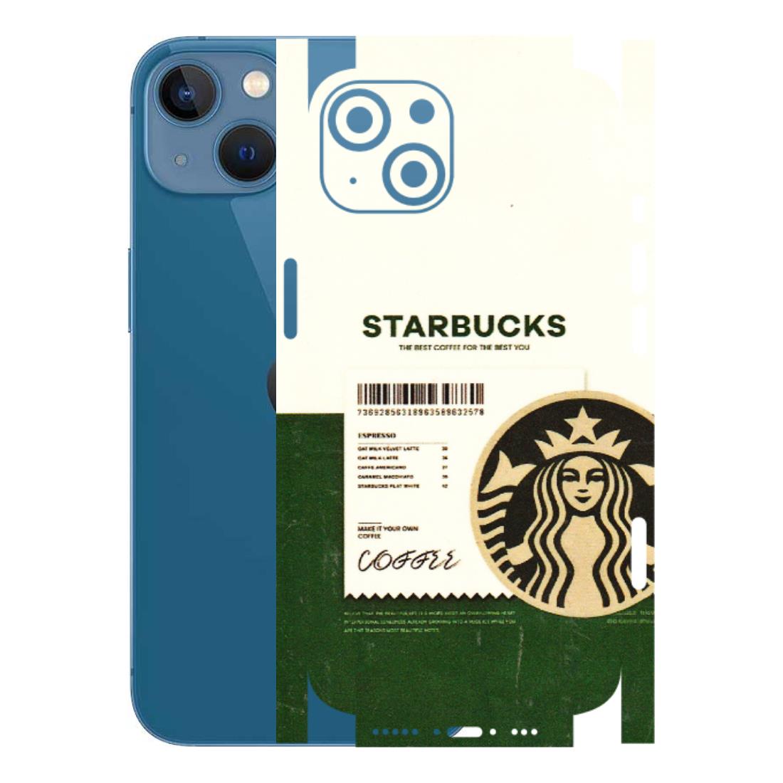 Apple iPhone Skins (All Models) - Starbucks Barcode - 3D Embossed Finish (L-308) iPhone 13