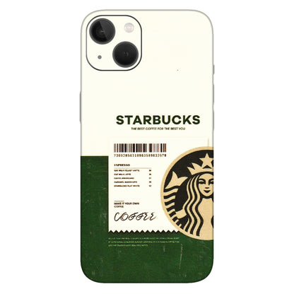 Apple iPhone Skins (All Models) - Starbucks Barcode - 3D Embossed Finish (L-308) iPhone 13