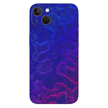 Apple iPhone Skins (All Models) - Purple Ripples Swirl - 3D Embossed Finish (L-314) iPhone 13