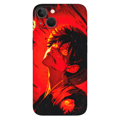 Apple iPhone Skins (All Models) - D.Luffy Power Up One Piece Anime - 3D Embossed Finish (L-326) iPhone 13