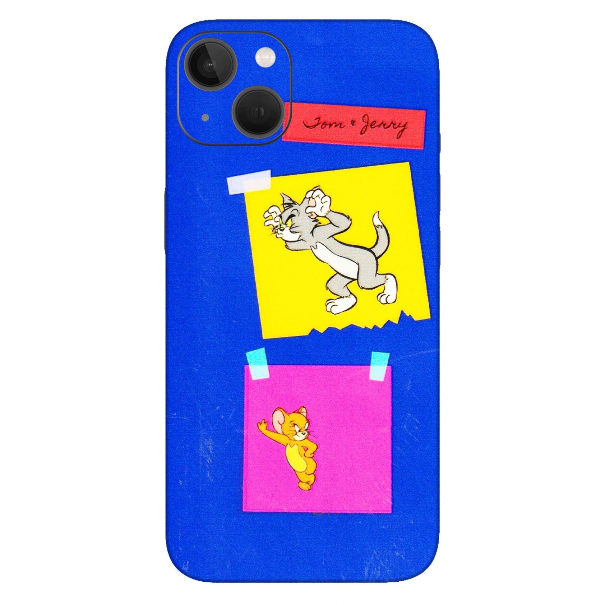 Apple iPhone Skins (All Models) - Tom N Jerry Sticky Notes - 3D Embossed Finish (L-88) iPhone 13