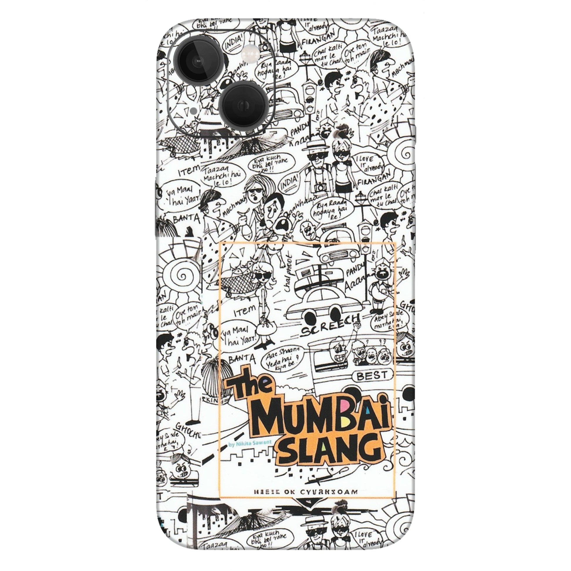 Apple iPhone Skins (All Models) - The Mumbai Slang - Matte Finish (M-142) iPhone 13