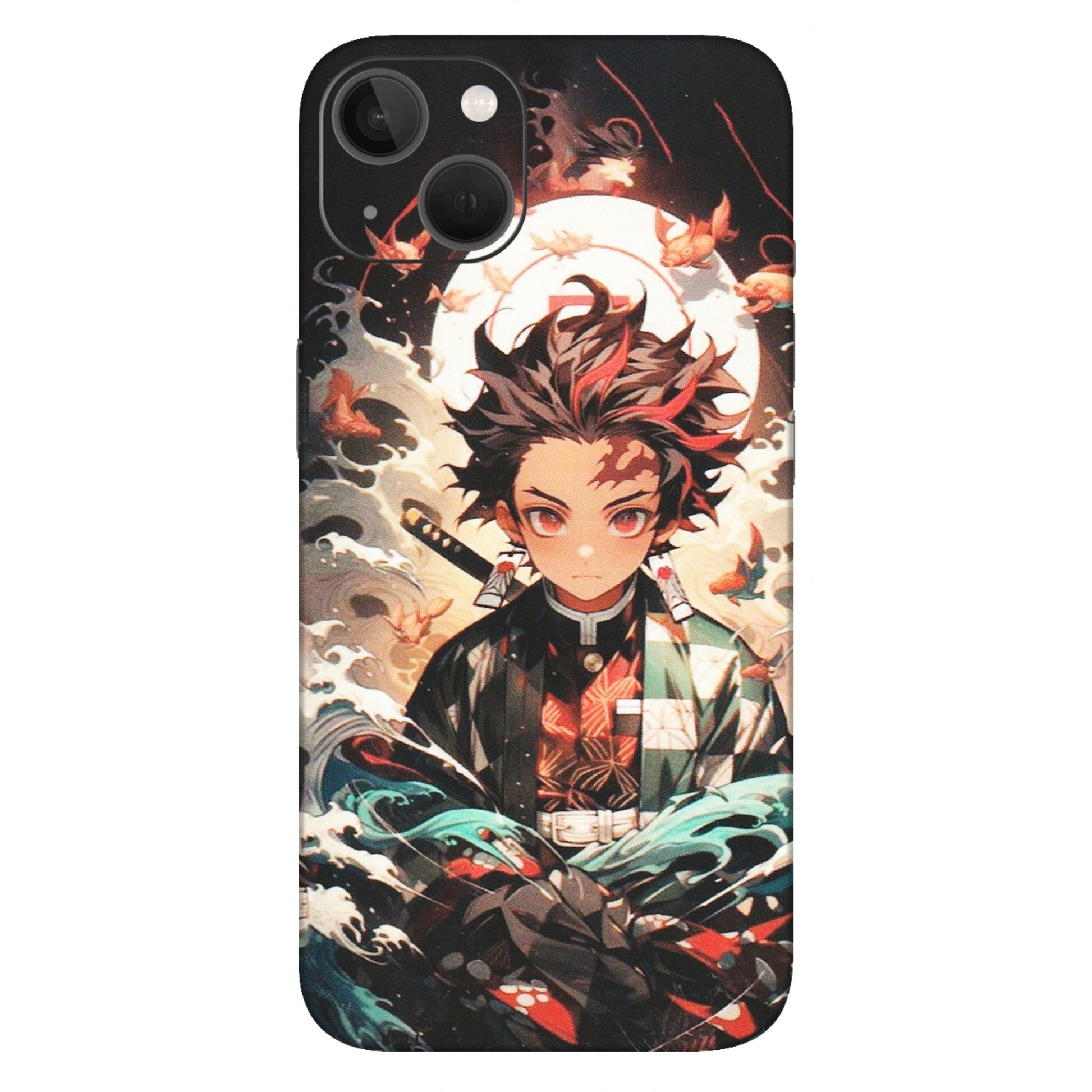 Apple iPhone Skins (All Models) - Tanjiro Demon Slayer Anime - Matte Finish (M-158) iPhone 13