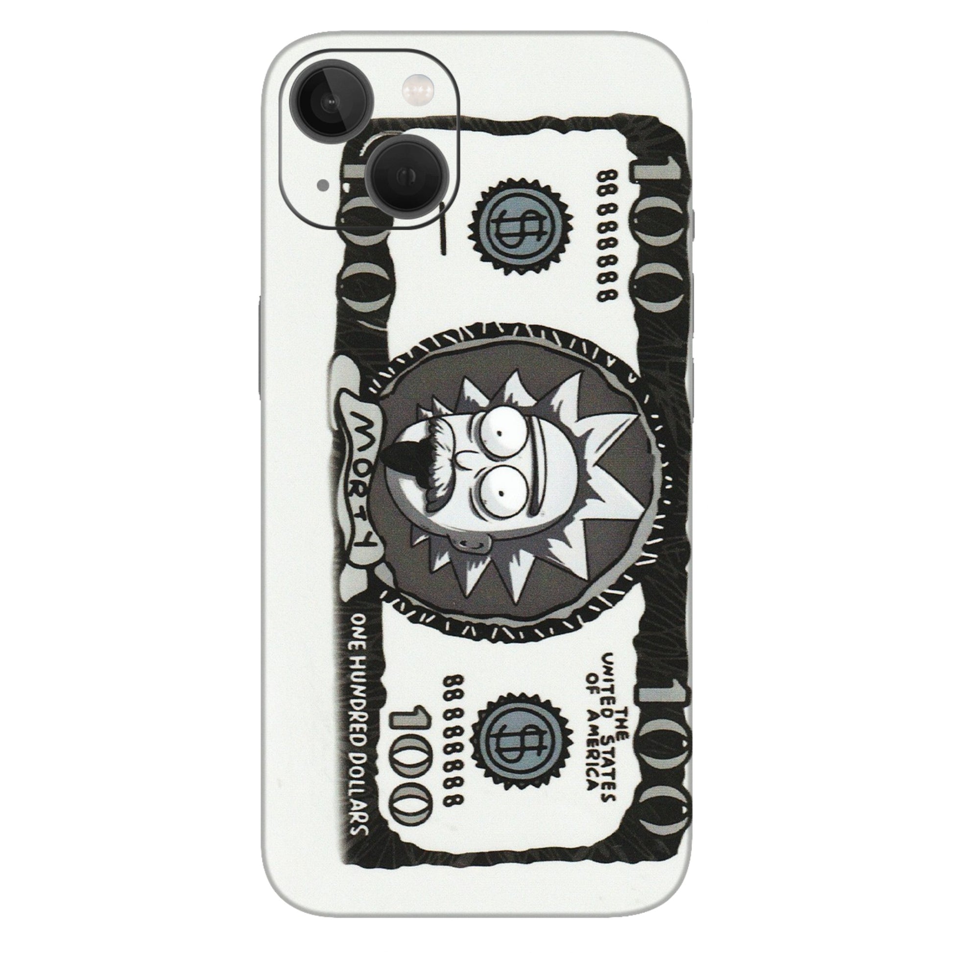 Apple iPhone Skins (All Models) - Rick And Morty Hundred Dollar Anime - Matte Finish (M-161) iPhone 13