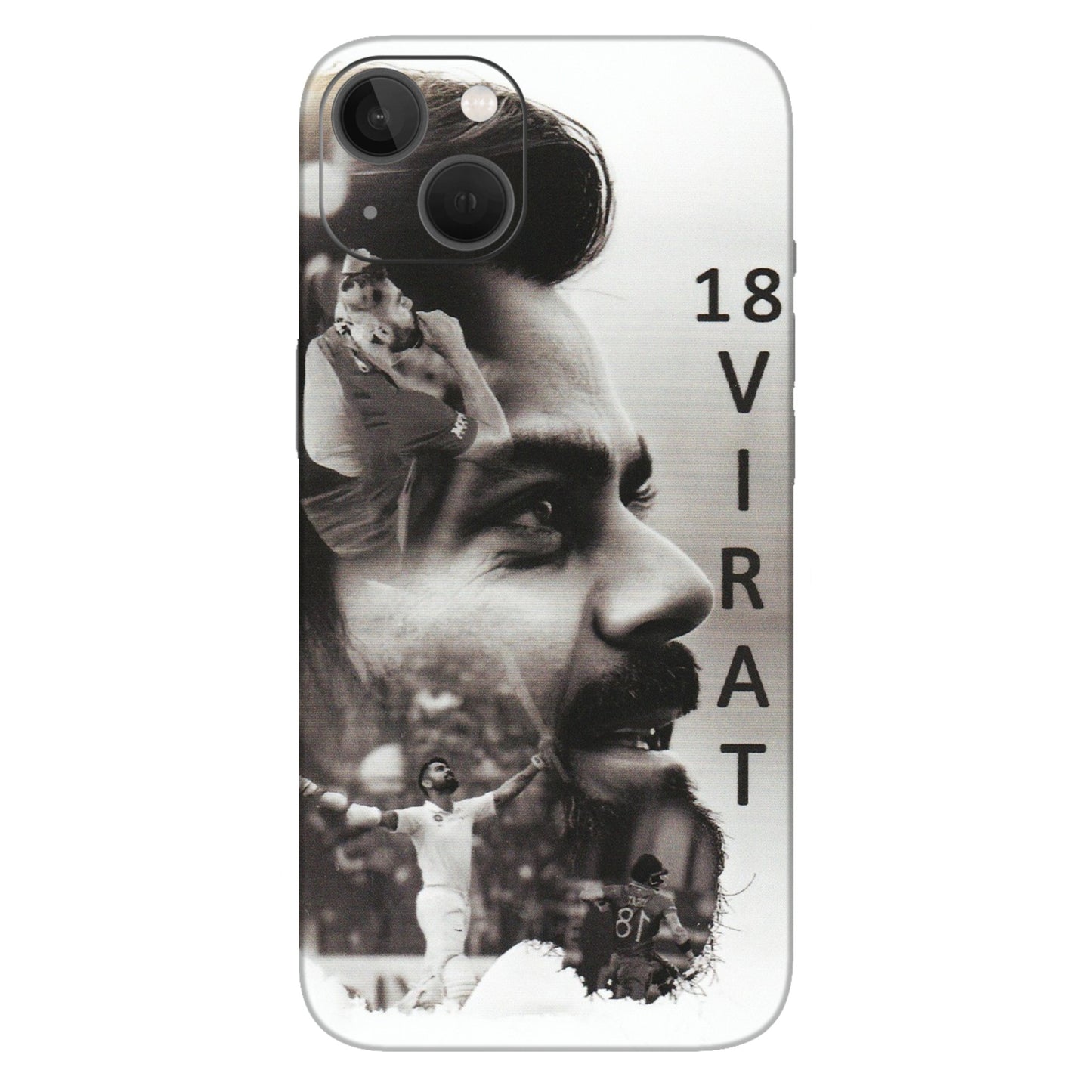 Apple iPhone Skins (All Models) - Virat Kohli Cricketer - Matte Finish (M-163) iPhone 13