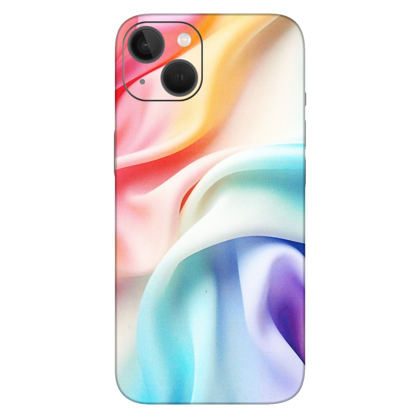 Apple iPhone Skins (All Models) - Colourful Silk Cloth - Matte Finish (M-165) iPhone 13