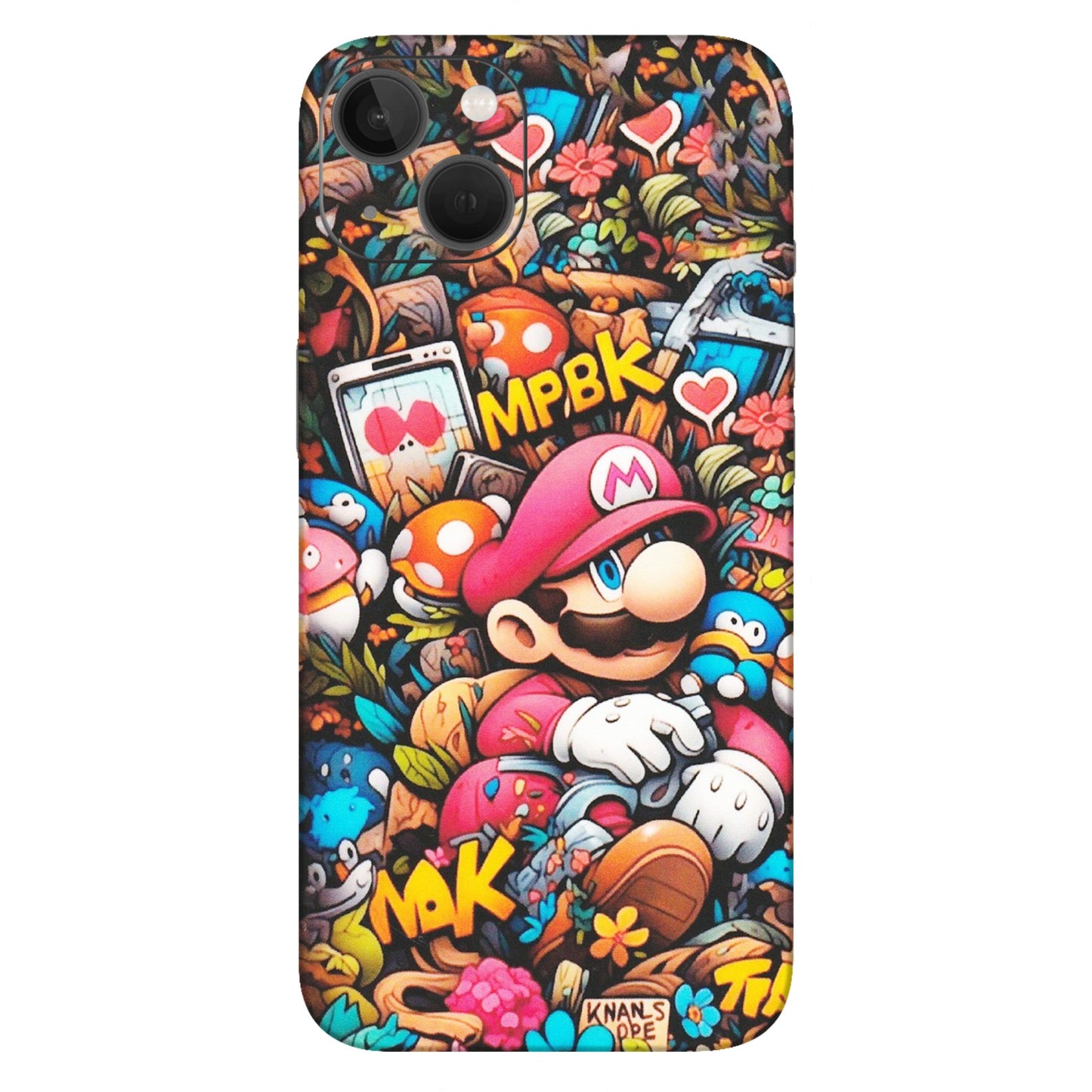 Apple iPhone Skins (All Models) - Super Mario Bros Artistic - Matte Finish (M-173) iPhone 13
