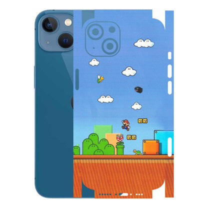 Apple iPhone Skins (All Models) - Mario Game Scene - Matte Finish (M-24) iPhone 13