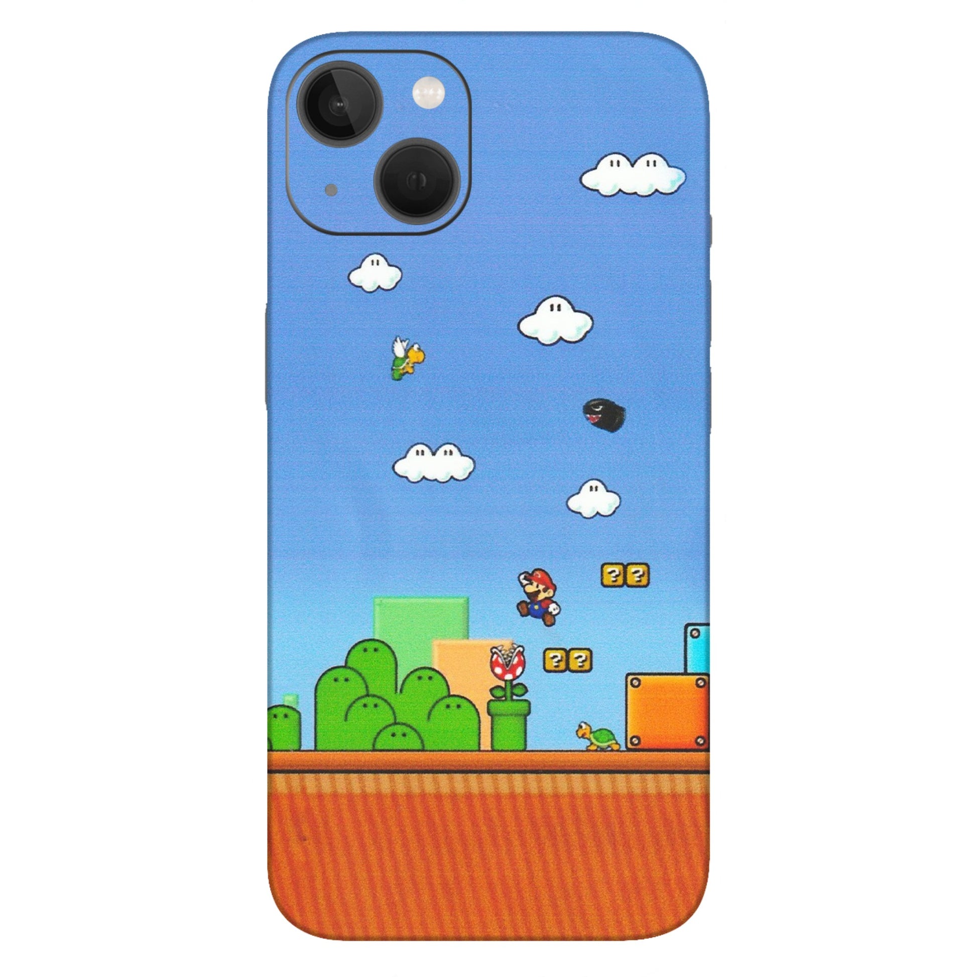 Apple iPhone Skins (All Models) - Mario Game Scene - Matte Finish (M-24) iPhone 13