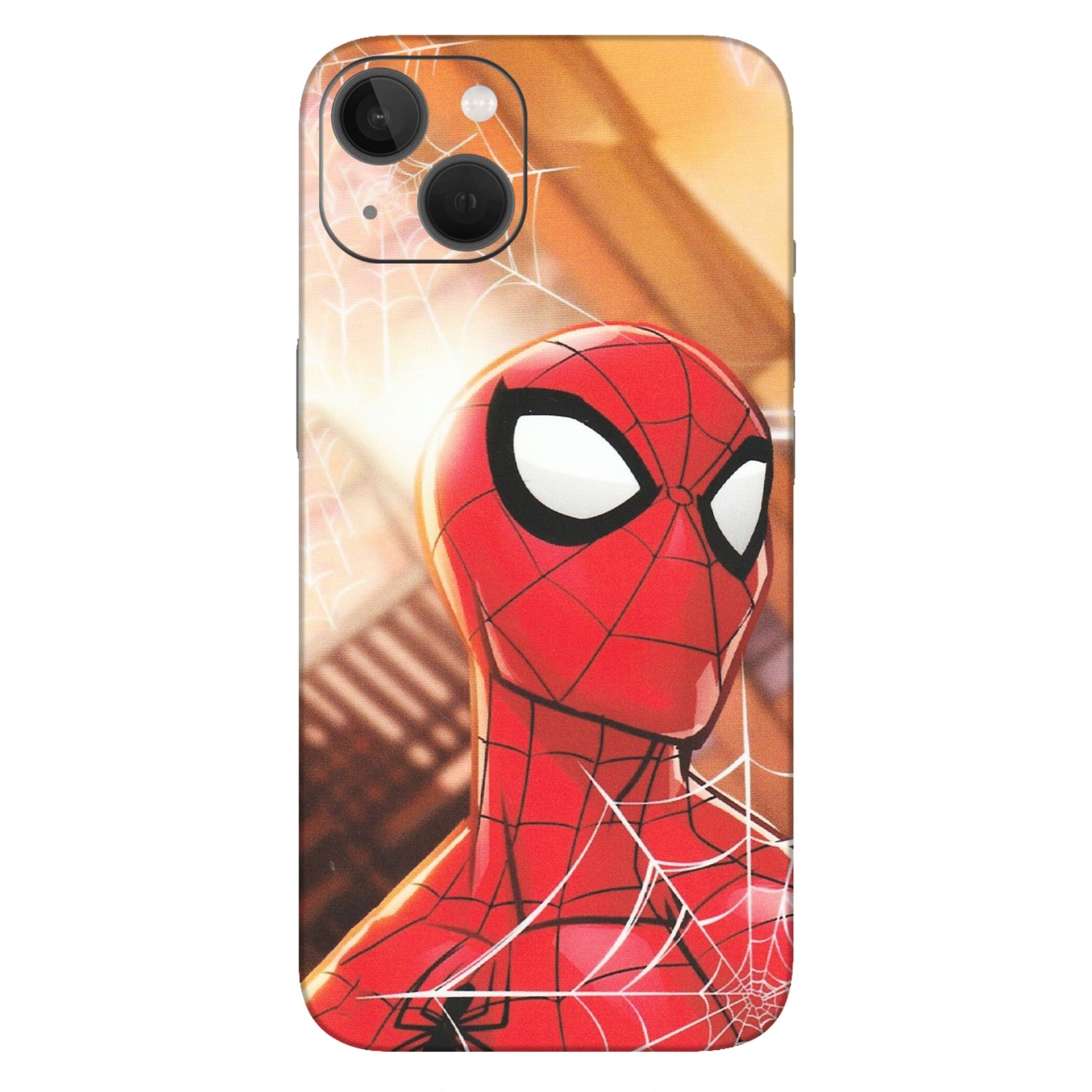 Apple iPhone Skins (All Models) - Spiderman Face New - Matte Finish (M-41) iPhone 13