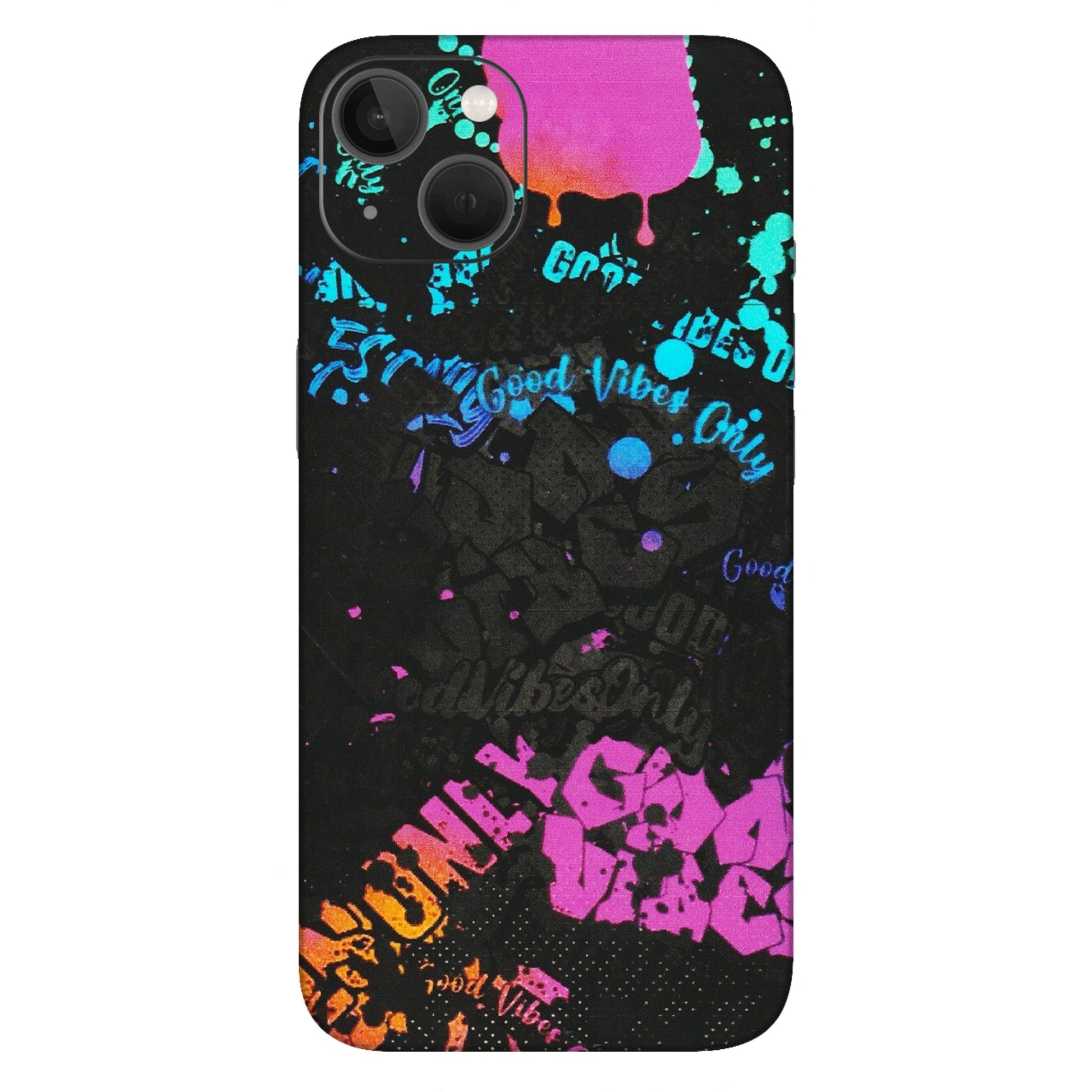 Apple iPhone Skins (All Models) - Majestic Black Vibes - Matte Finish (M-62) iPhone 13
