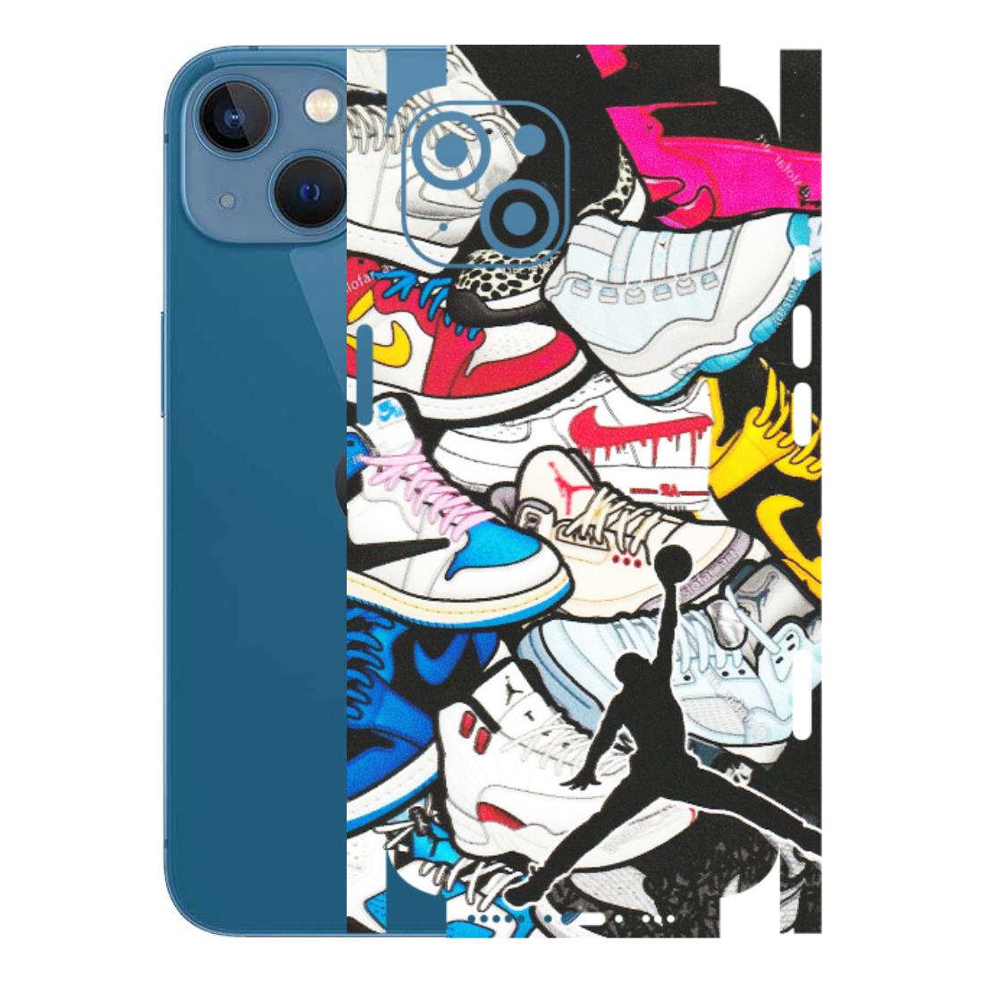 Apple iPhone Skins (All Models) - Jordan Sneakers Fan - Matte Finish (M-80) iPhone 13