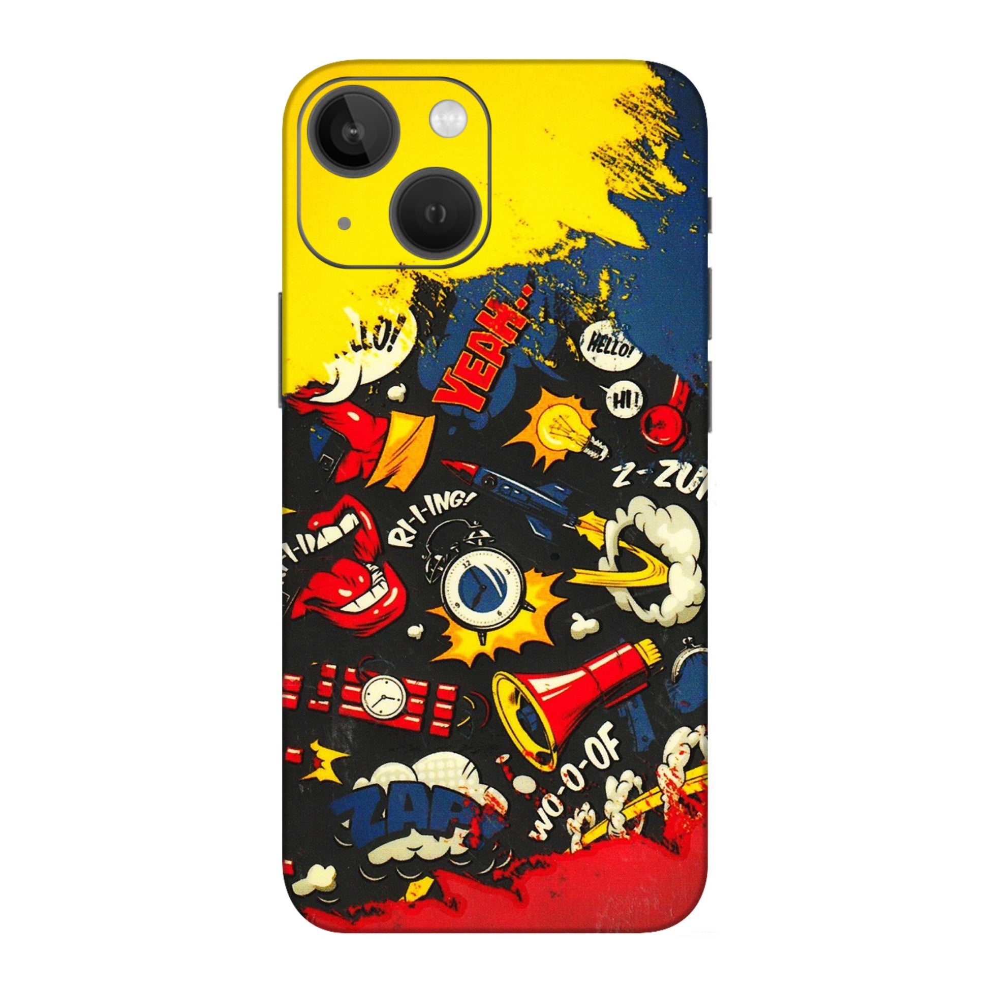 Apple iPhone Skins (All Models) - Pacific Doodle Art - 3D Embossed Finish (L-120) iPhone 13 Mini