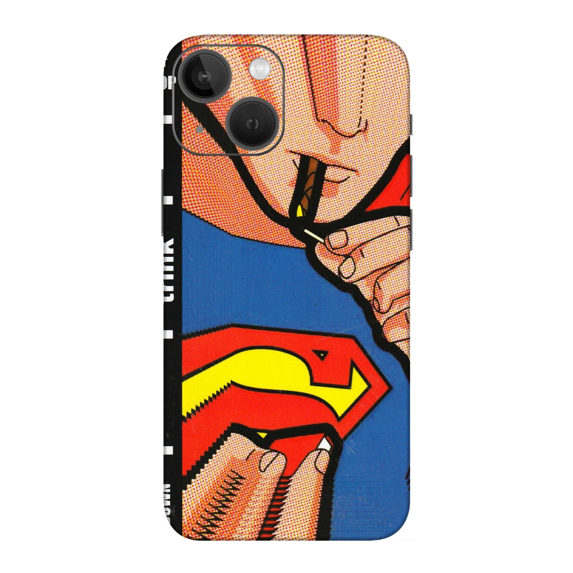 Apple iPhone Skins (All Models) - Superman Sutta - 3D Embossed Finish (L-130) iPhone 13 Mini