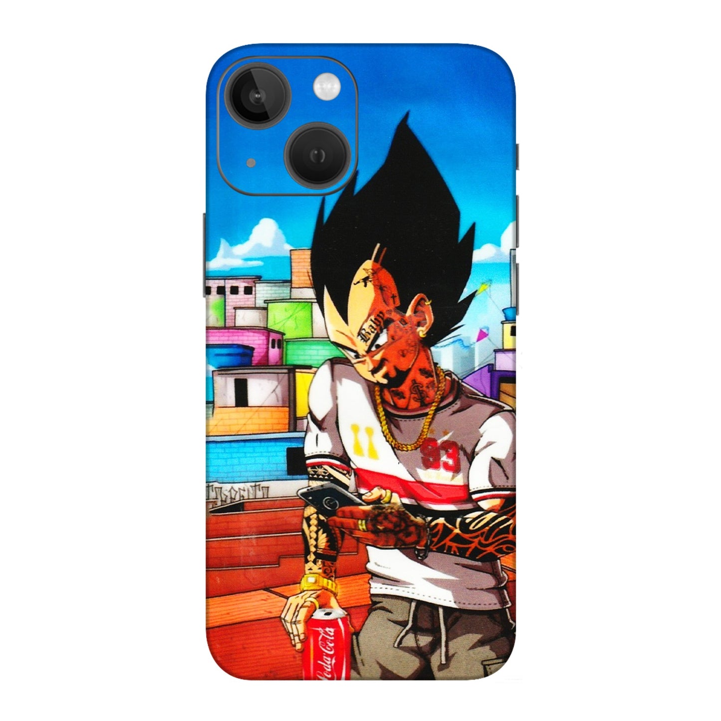 Apple iPhone Skins (All Models) - Vegeta - 3D Embossed Finish (L-136) iPhone 13 Mini