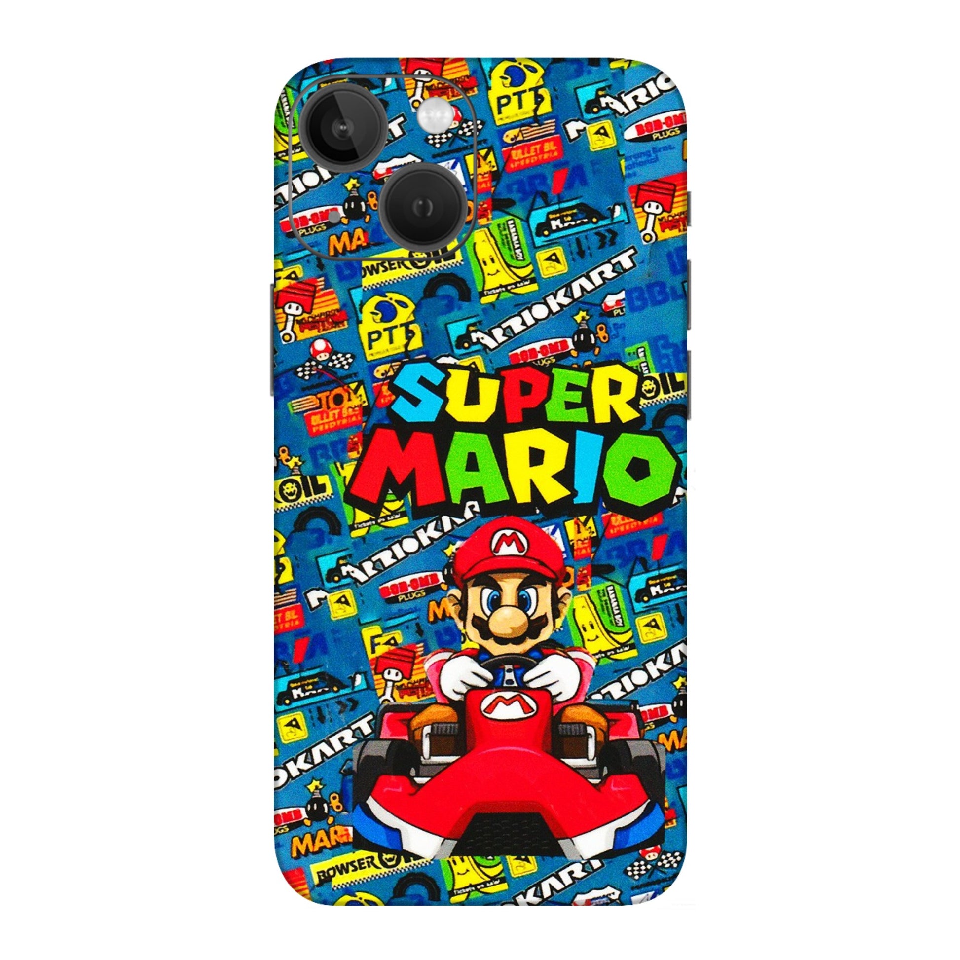 Apple iPhone Skins (All Models) - Super Mario Kart - 3D Embossed Finish (L-140) iPhone 13 Mini