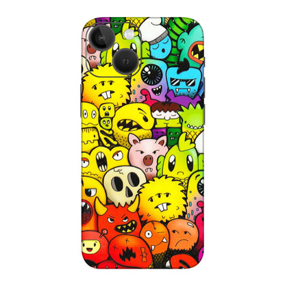 Apple iPhone Skins (All Models) - Angry Funkies - 3D Embossed Finish (L-169) iPhone 13 Mini