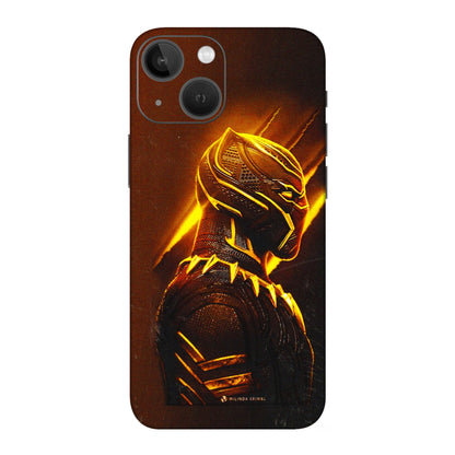 Apple iPhone Skins (All Models) - Gold Black Panther - 3D Embossed Finish (L-181) iPhone 13 Mini