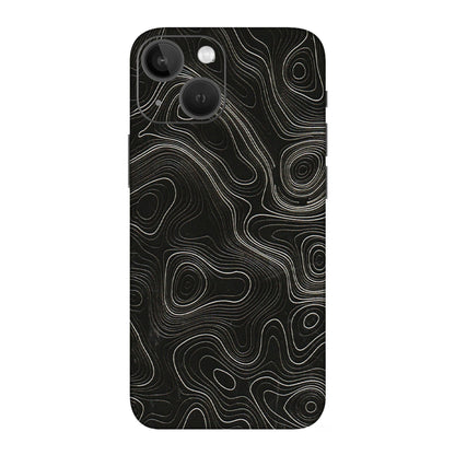 Apple iPhone Skins (All Models) - Black Swirl - 3D Embossed Finish (L-196) iPhone 13 Mini