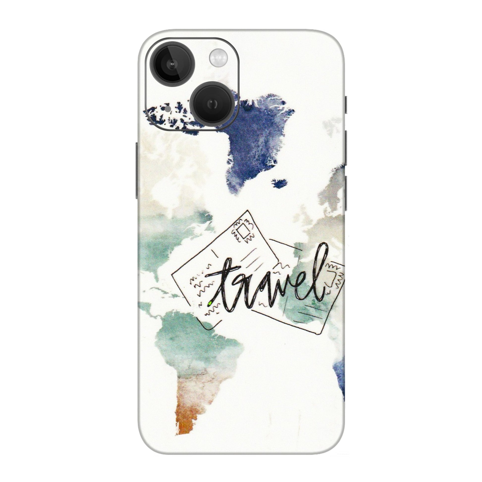 Apple iPhone Skins (All Models) - Travel The World - 3D Embossed Finish (L-232) iPhone 13 Mini