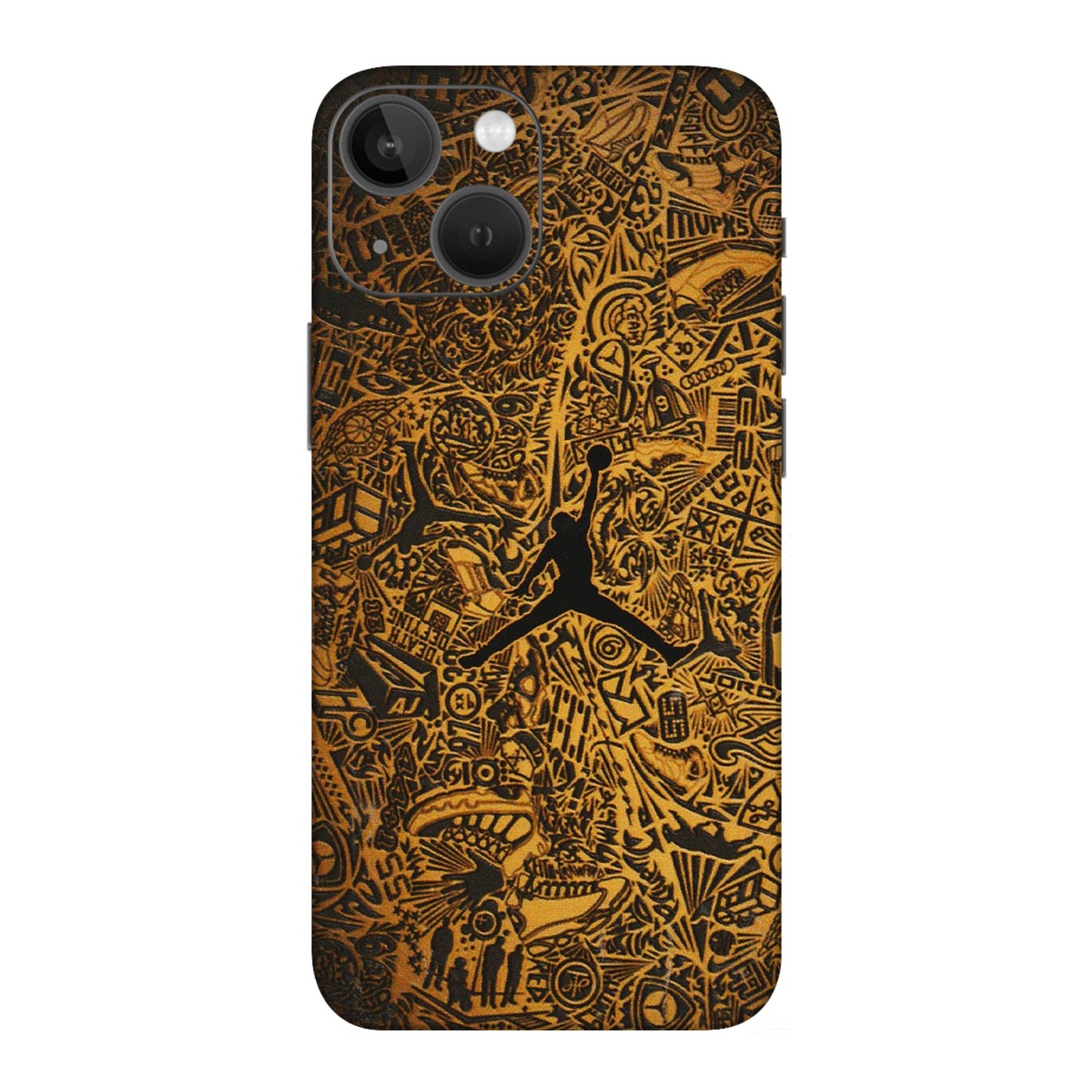 Apple iPhone Skins (All Models) - Premium Gold Basketball Player - 3D Embossed Finish (L-236) iPhone 13 Mini